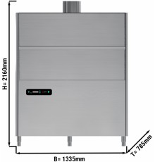 Посудомиючна машина купольна для кастрюль 16 kW (подвійна стінка) GGM Gastro