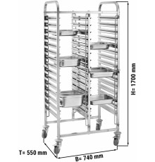 Візок-шпилька для гастроемностей - 32x GN 1/1 GGM Gastro