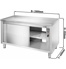 Стіл тепловий 2,0 м - з вікном для роздачі GGM Gastro