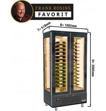 Холодильник винний - 1,0 x 0,61 - 2 скляних дверей GGM Gastro