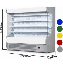 Холодильна гірка - 2,0 x 0,7 m - з 4 полиця GGM Gastro
