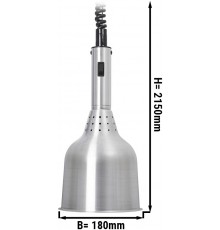 Підігрівач їжі / Лампа підігрівальна - Ø 180 mm - aluminium GGM Gastro