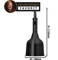 Підігрівач їжі / Лампа підігрівальна - Ø 180 mm - black GGM Gastro