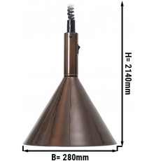 Підігрівач їжі / Лампа підігрівальна - Ø 280 mm - copper GGM Gastro
