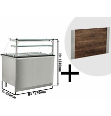 Теплова вітрина 1,25 м - 3x GN 1/1 GGM Gastro