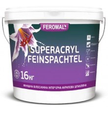 Біла фінішна акрилова шпаклівка SUPERACRYL FEINSPACHTEL FEROMAL 1
