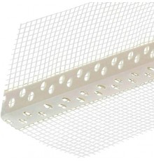 Кутник ПВХ Перфорований 3м З Сіткою 7x7см (125г/М2)